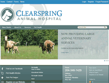 Tablet Screenshot of clearspringanimalhospital.com